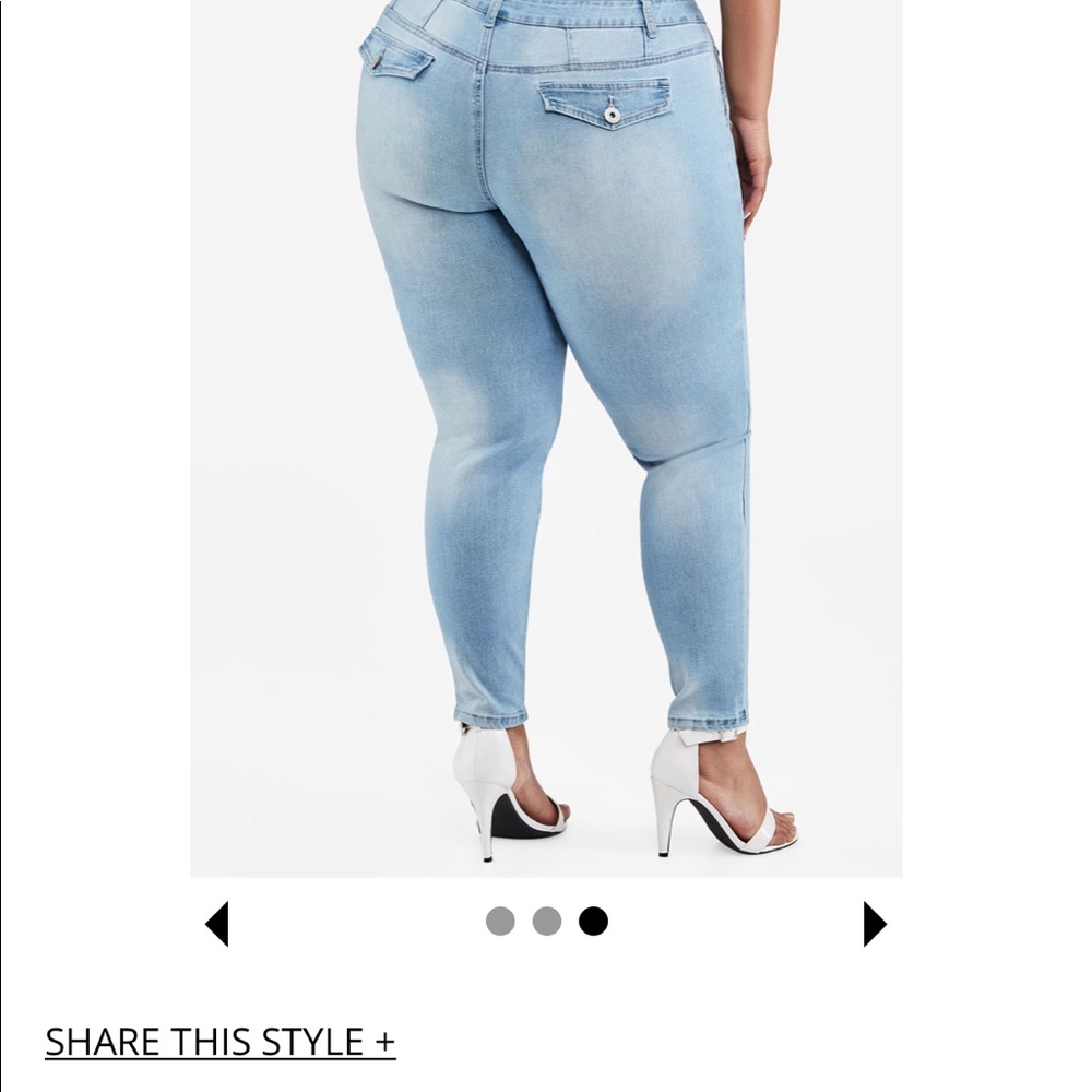 BUTTON HIGH WAIST SKINNY JEAN